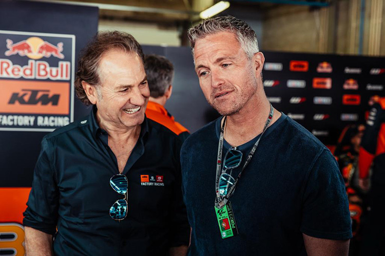 KTM-Vorstand Ing. Hubert Trunkenpolz mit Ralf Schumacher