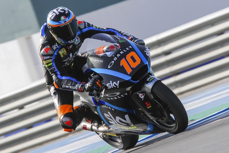 Luca Marini fuhr am Mittwoch Tagesbestzeit