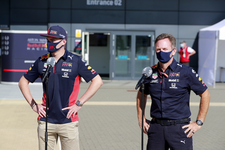 Max Verstappen und Christian Horner