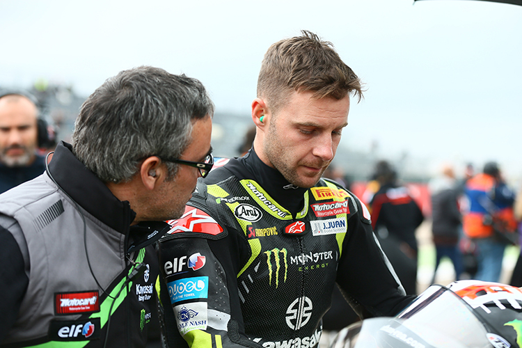 Jonathan Rea mit seinem Crew-Chief Pere Riba