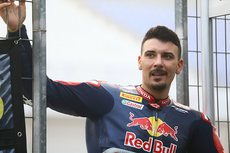 2017 fuhr Davide Giugliano acht Rennen für Red Bull Honda