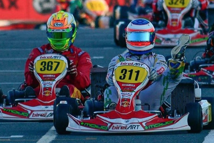 Rubens Barrichello fuhr beim Rotax-Weltfinale im Schaltkart auf den starken vierten Platz