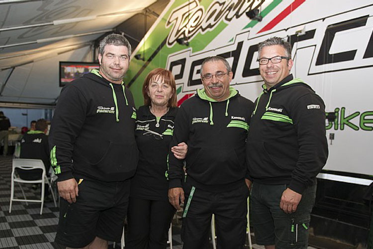 Ivan, Donatella, Donato und Lucio Pedercini (v.l.)