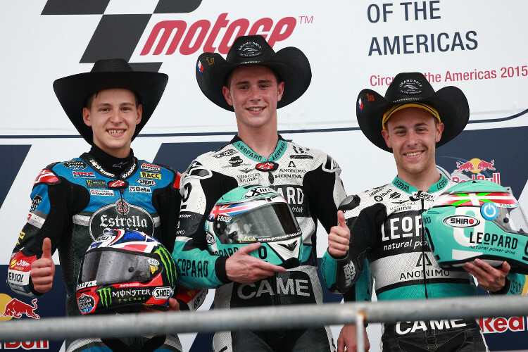 Texas-Style: Fabio Quartararo, Danny Kent und Efren Vazquez