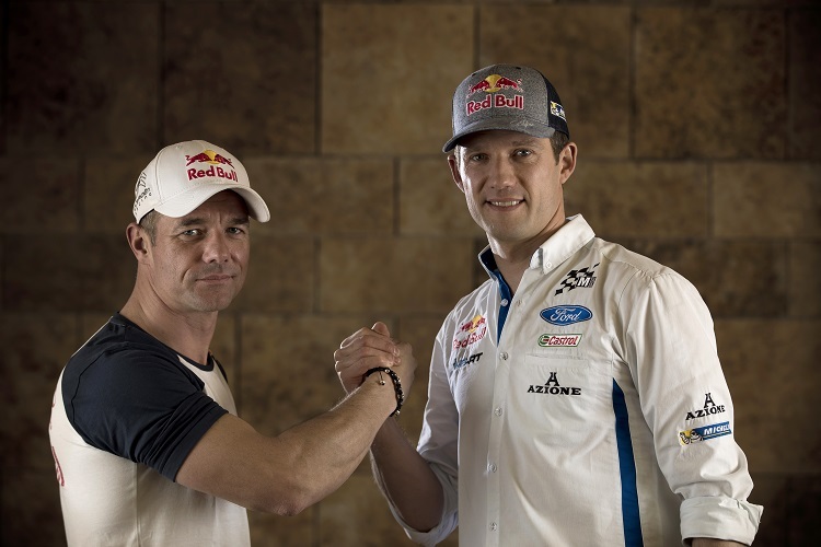 Sébastien Loeb (li.) und Sébastien Ogier