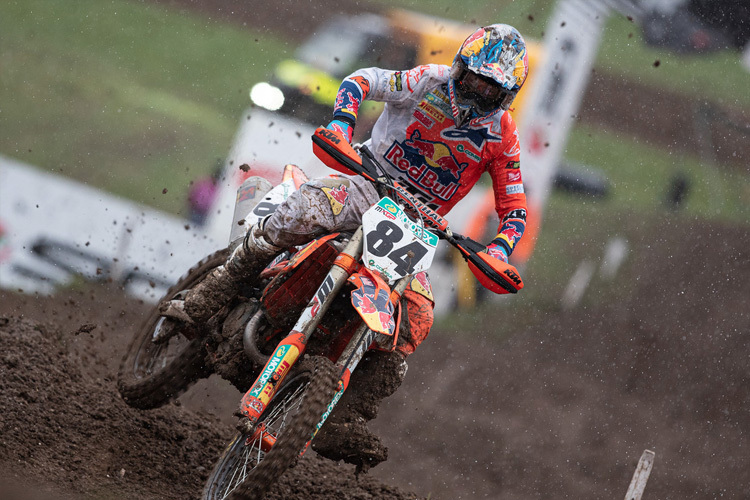 Jeffrey Herlings gewann den ersten Lauf in Matterley Basin