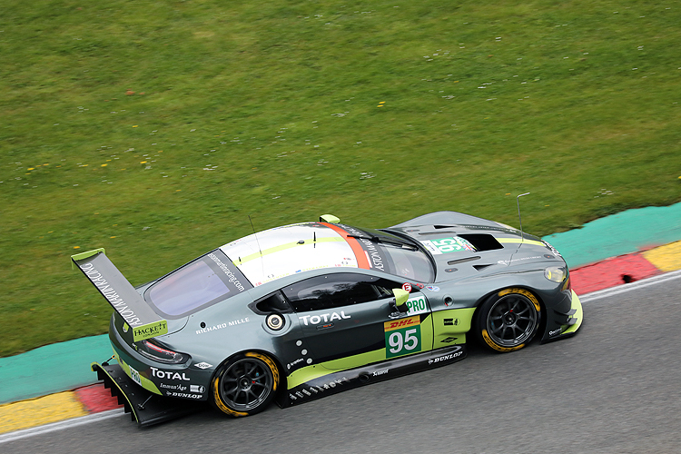 Schnellster Wagen in der GTE-Klasse: Der Aston Martin V8 Vantage