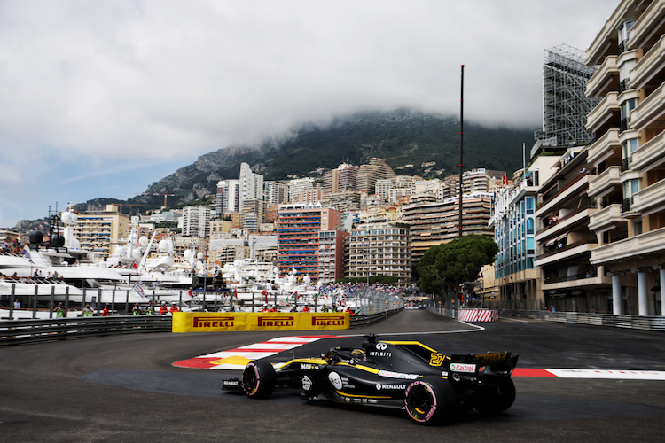 Nico Hülkenberg freute sich über den Extra-Grip, den die hyperweichen Reifen auf dem Strassenkurs von Monaco bieten