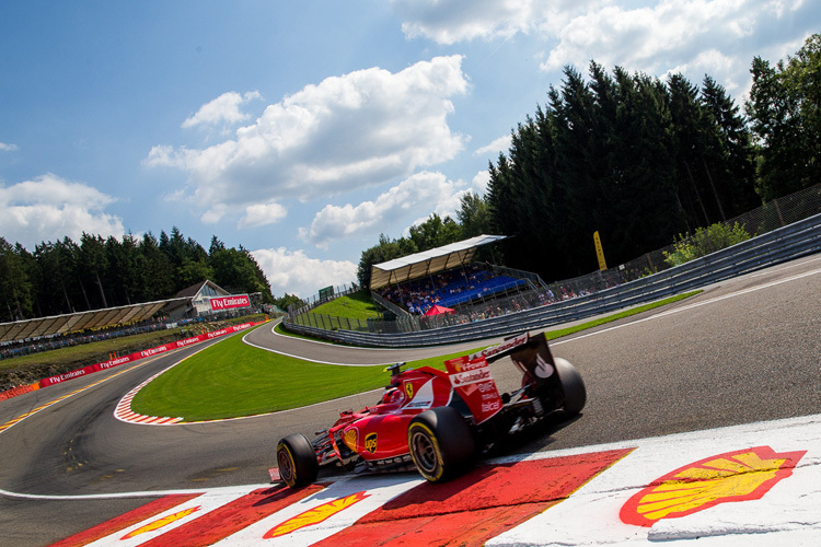 Das werden wir so bald nicht mehr sehen: Shell-Werbung in Spa-Francorchamps