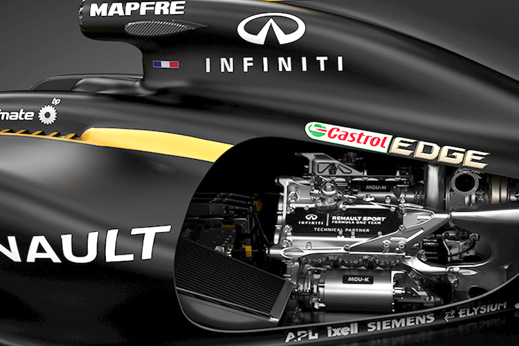 Der Renault-Motor im 2017er Rennwagen von Nico Hülkenberg 