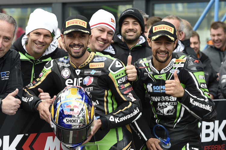 Kenan Sofuoglu (li) und Randy Krummenacher (re) kamen nicht das ganze Jahr bestens miteinander aus