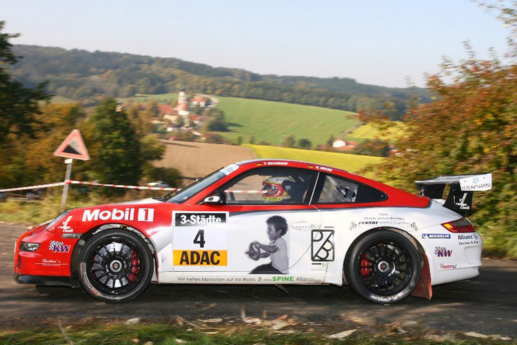 Timo Bernhard bei der 3-Städte-Rallye