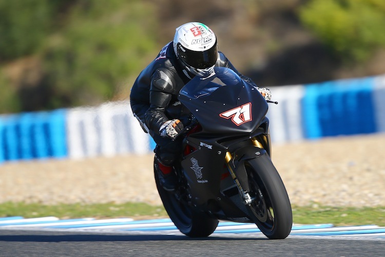 Claudio Corti mit der F4RR beim Jerez-Test