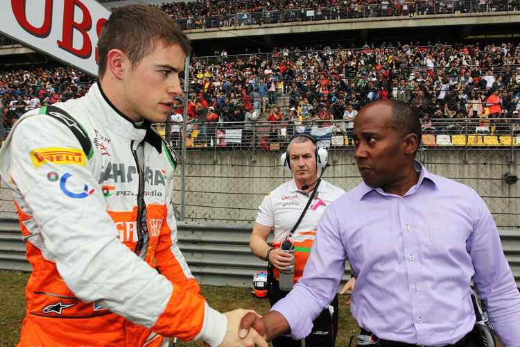 Paul Di Resta mit seinem früheren Manager Anthony Hamilton