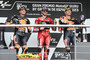 Die Top-3: Brad Binder, Sieger Pecco Bagnaia und Jack Miller