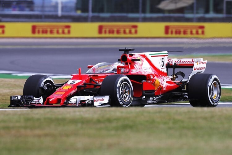 Sebastian Vettel mit Shield