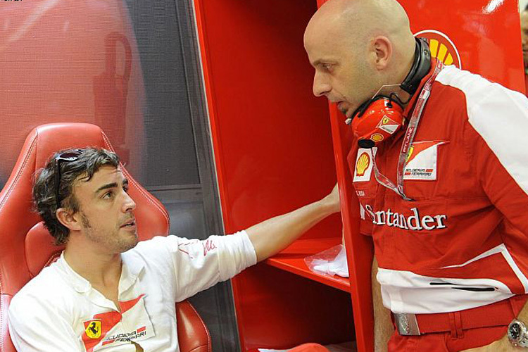 Fernando Alonso mit Simone Resta