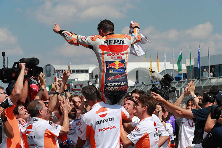 Marc Márquez bringt das Repsol-Honda-Team regelmäßig zum Jubeln
