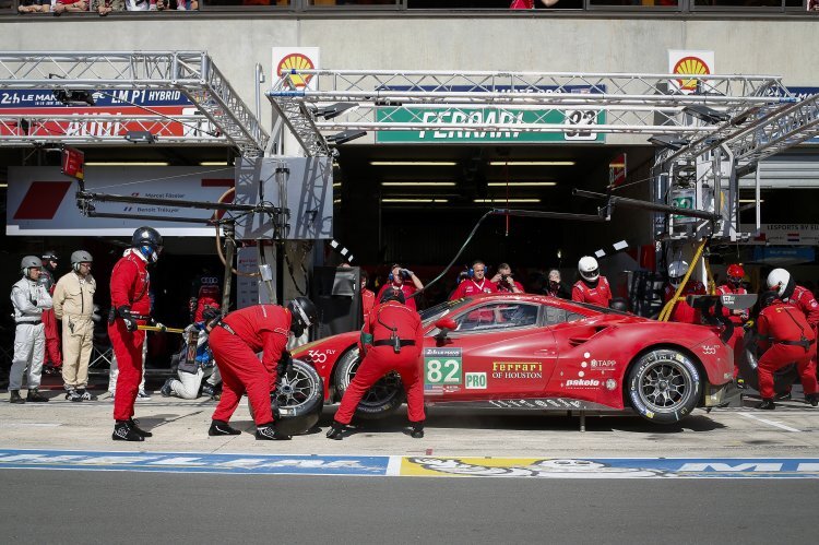 Auch bei Boxenstopp konnte Risi Competizione 2016 bei den 24h von Le Mans brillieren