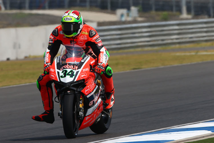 Davide Giugliano musste die Zeit auf der Bremse und in den Kurven herausholen