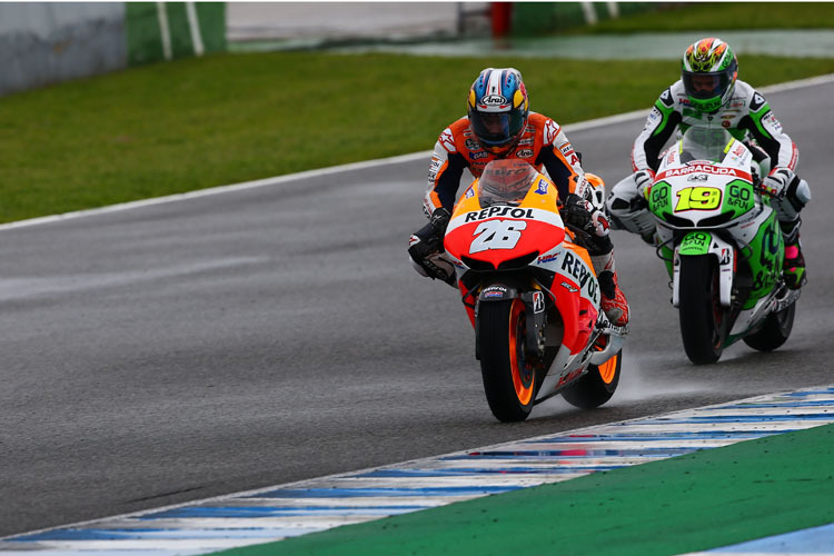 Dani Pedrosa (26) vor Alvaro Bautista