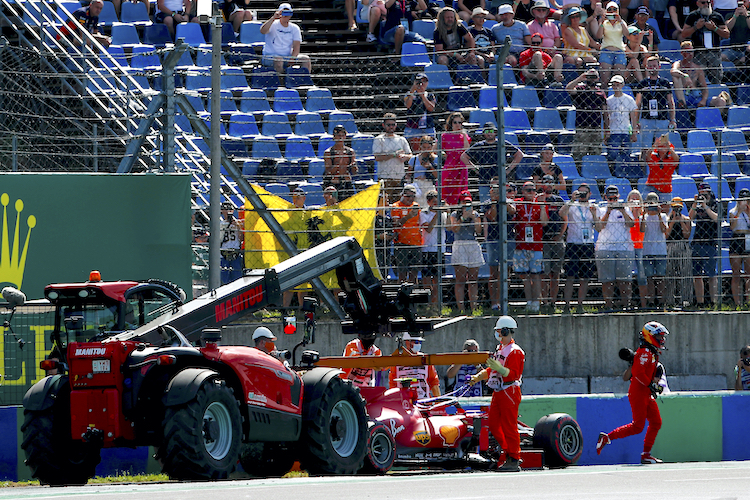 Für Carlos Sainz endete das Ungarn-Qualifying mit einer grossen Enttäuschung