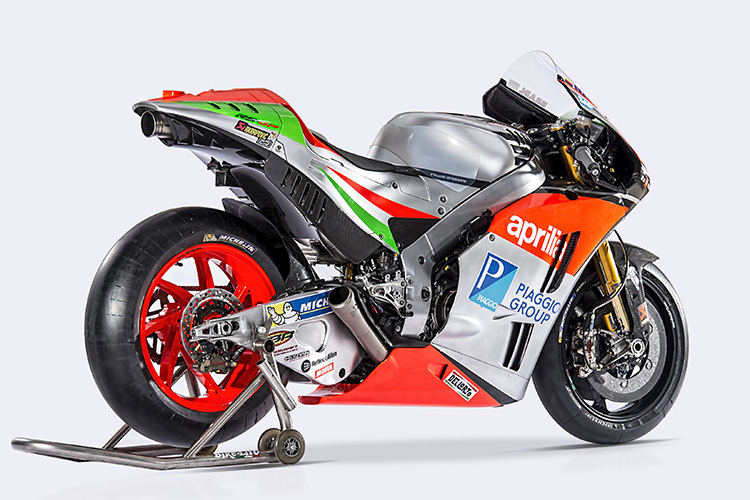 Die Aprilia RS-GP im Design für die MotoGP-Saison 2016