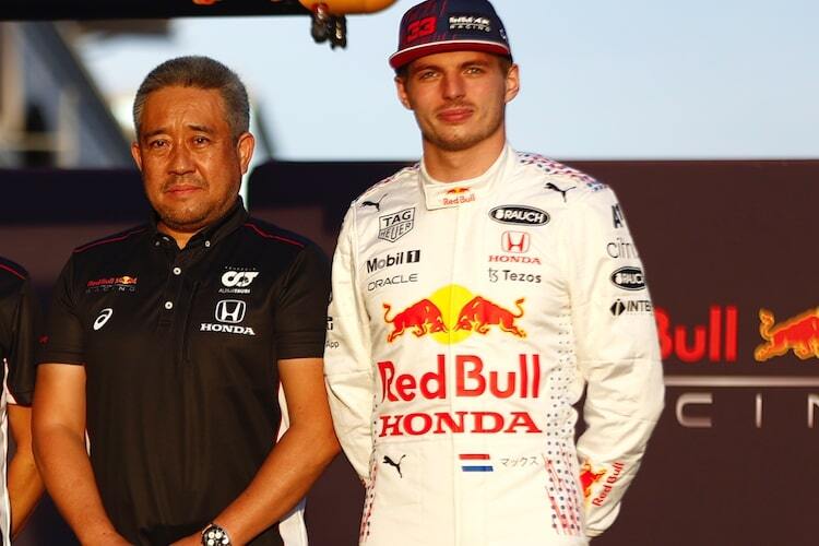 Masashi Yamamoto und Max Verstappen