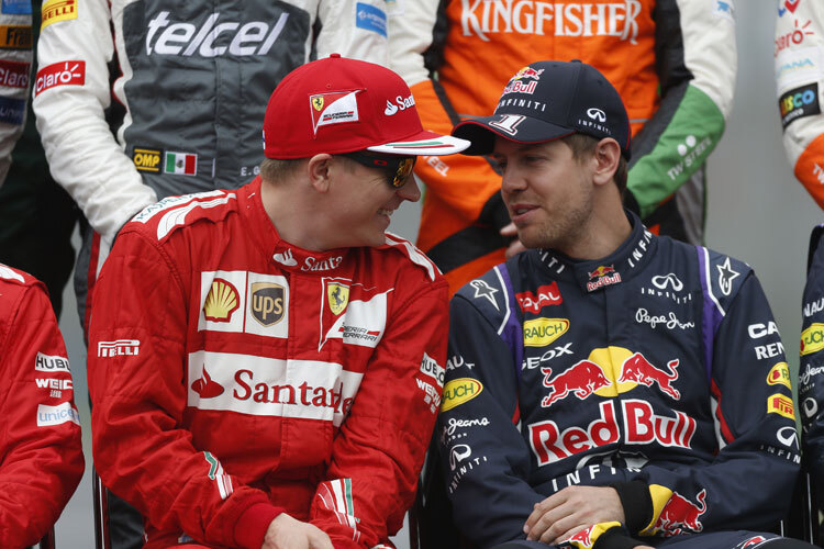 Kimi Räikkönen und Sebastian Vettel - bald nicht nur Freunde, sondern auch Teamkollegen in Rot?