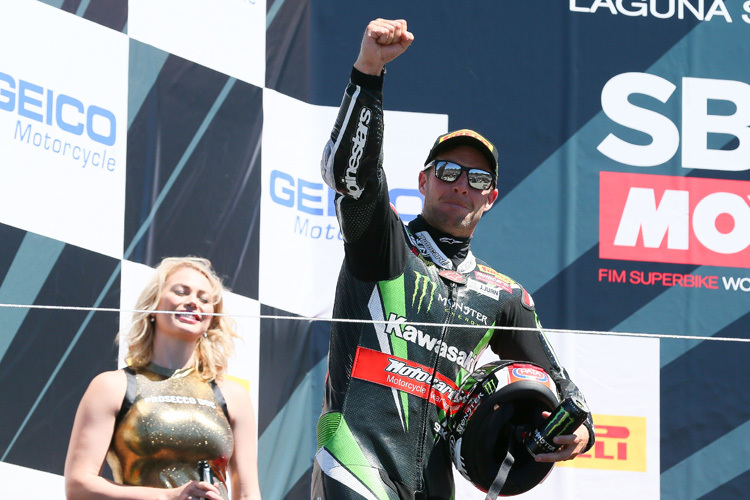 Jonathan Rea gewann zum ersten Mal in Laguna Seca