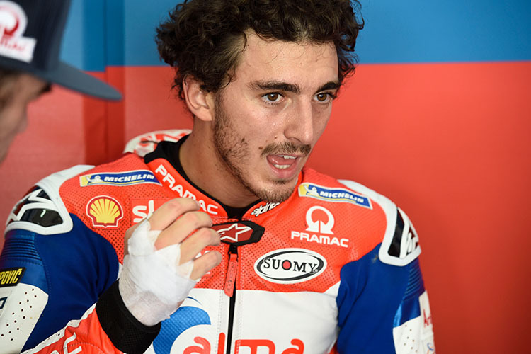 Pecco Bagnaia in der Pramac-Box