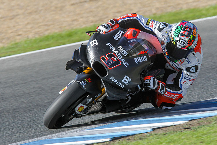 Ducati-Pilot Danilo Petrucci ist am zweiten Testtag in Jerez bisher der Schnellste