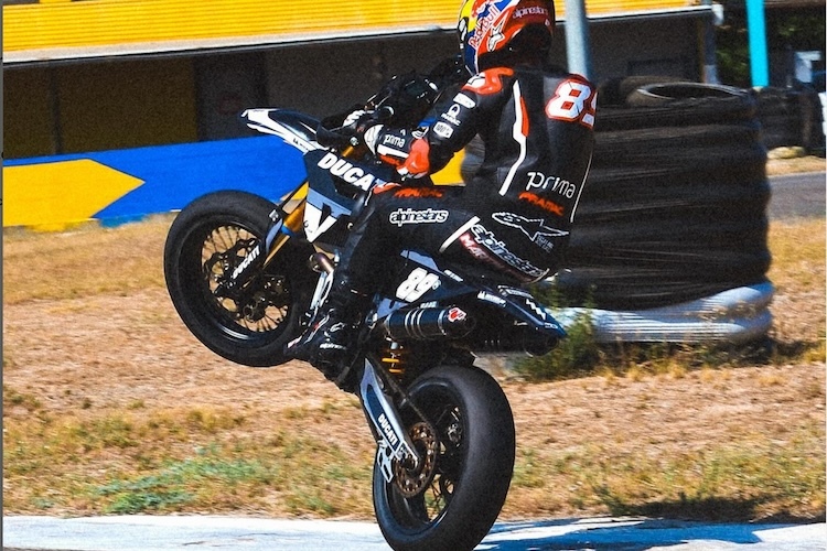 2024: Jorge Martin beim Supermoto-Training