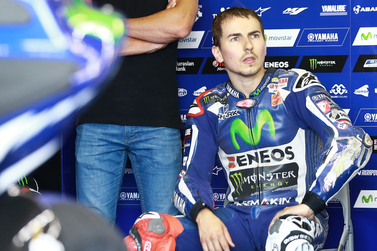 Sichtlich frustriert: Jorge Lorenzo in Sachsen