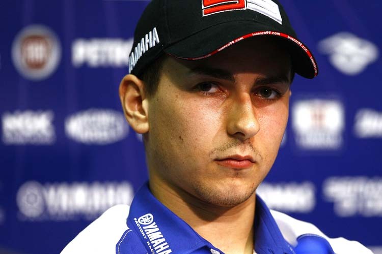 Ärgerlicher Rückschlag: Jorge Lorenzo