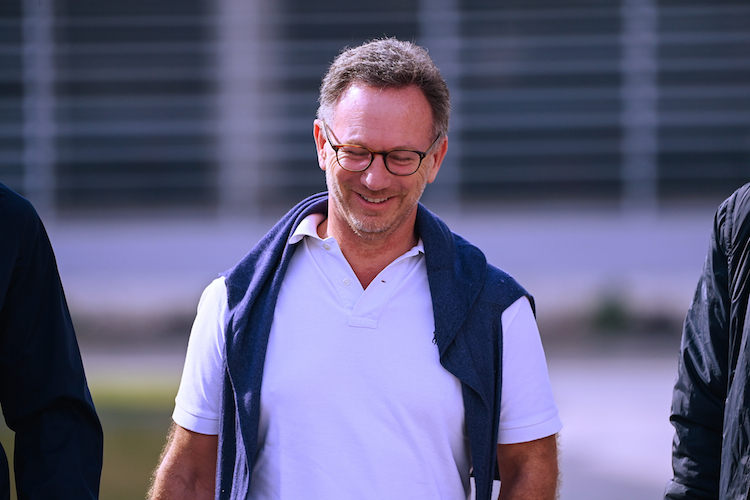Die gute Laune von Christian Horner war in Bahrain von weitem zu erkennen
