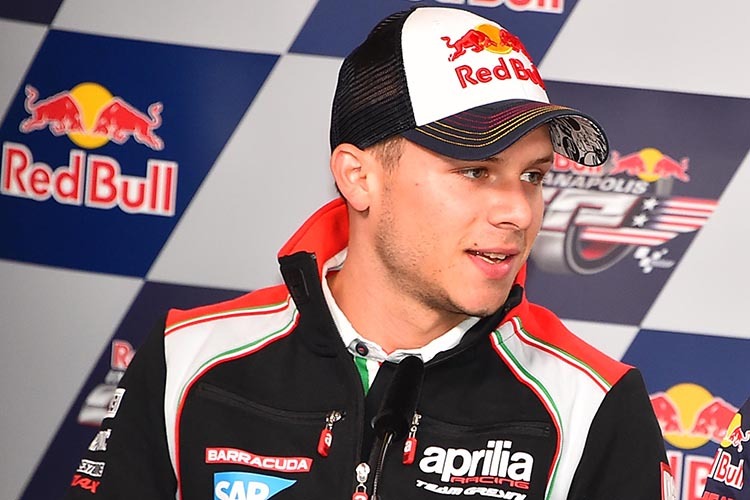 Aprilia-Werkspilot Stefan Bradl am Donnerstag in Indianapolis