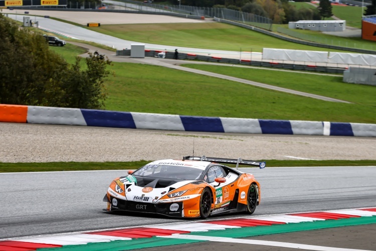 Der Lamborghini Huracan GT3 vom GRT Grasser Racing Team auf dem Red Bull Ring