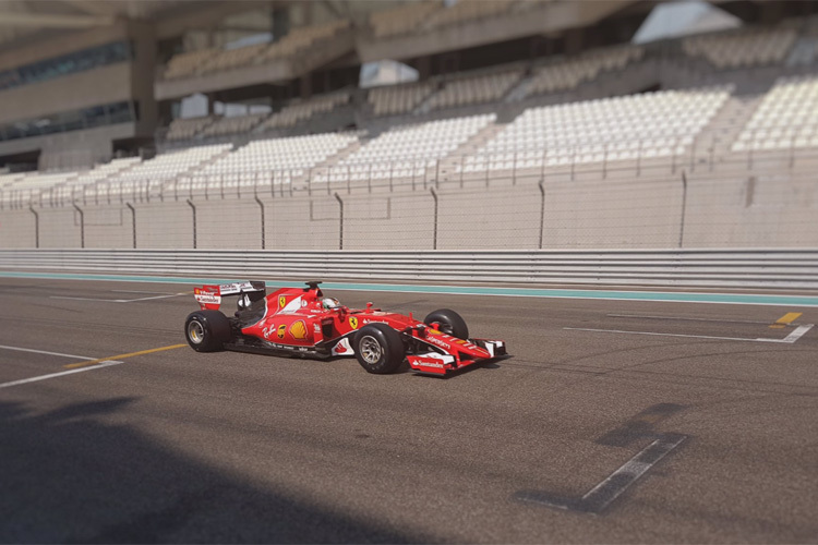 Sebastian Vettel am Mittwoch in Abu Dhabi