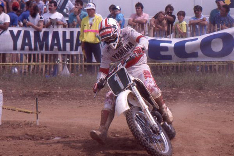 John Van den Berk wurde 1987 und 1988 Motocross-Weltmeister in der 125ccm und 250ccm-Klasse