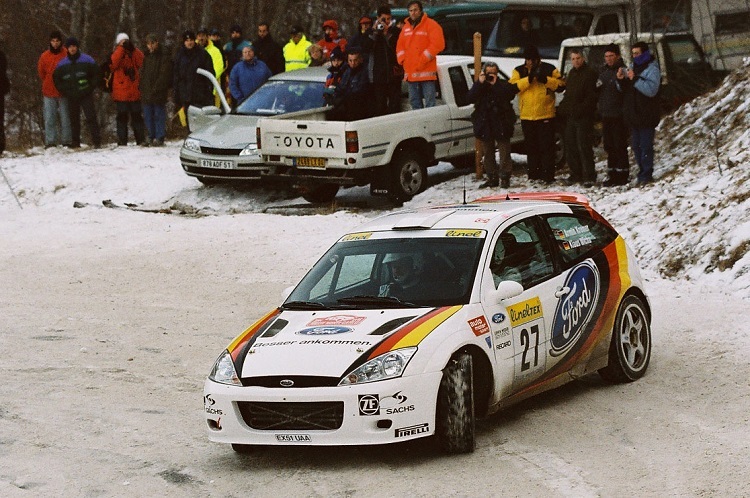 Armin Kremer 2002 bei der Rallye Monte Carlo