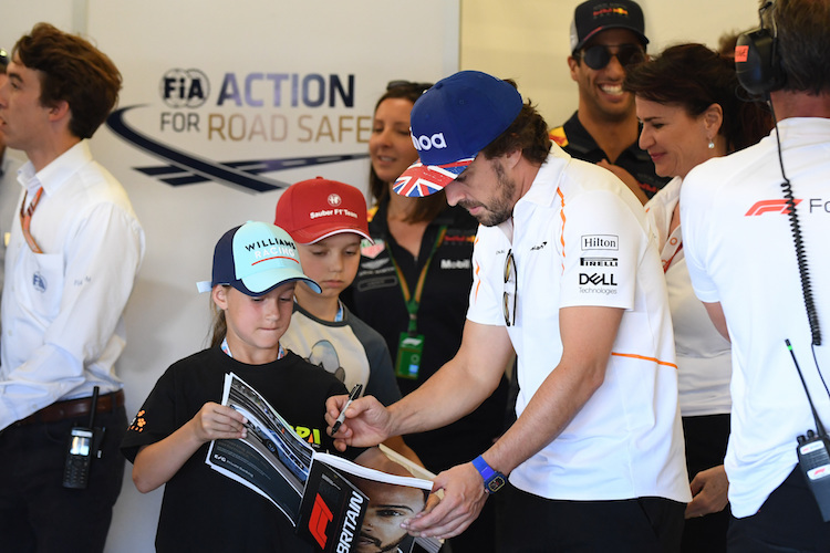 Fernando Alonso in Silverstone