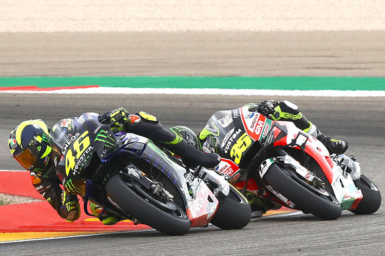 Harter Fight: Rossi wehrte sich gegen Cal Crutchlow