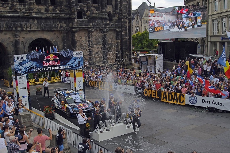 Ziel der Rallye Deutschland an der Porta Nigra