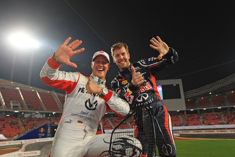 Michael Schumacher und Sebastian Vettel 2012