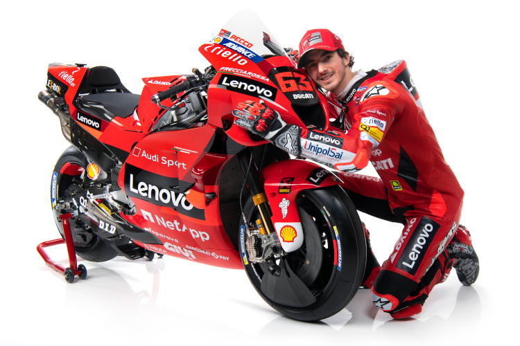 Pecco Bagnaia mit seiner neuen Werks-Ducati