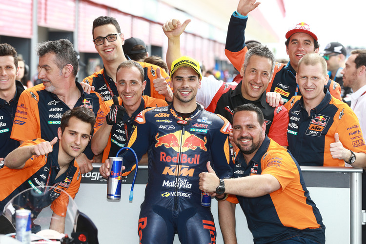 Miguel Oliveira stand 2017 für KTM bereits zweimal auf dem Moto2-Podest