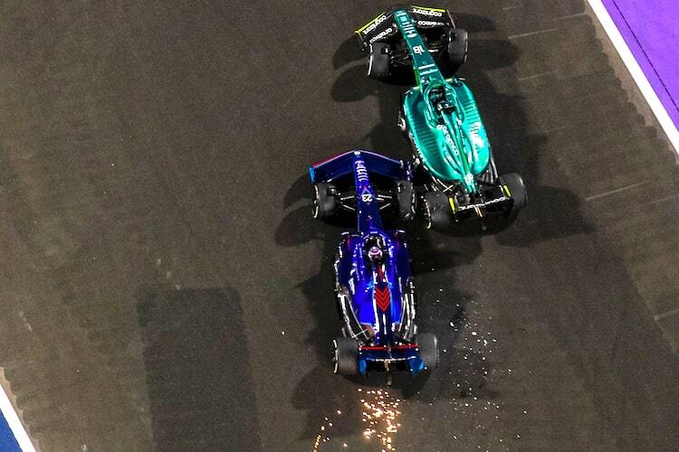 Eine Kollision mit Williams und Aston Martin gab es schon in Saudi-Arabien – Albon gegen Stroll