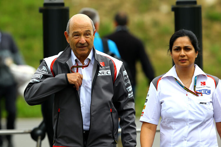 Monisha Kaltenborn mit Teambesitzer Peter Sauber beim Österreich Grand Prix