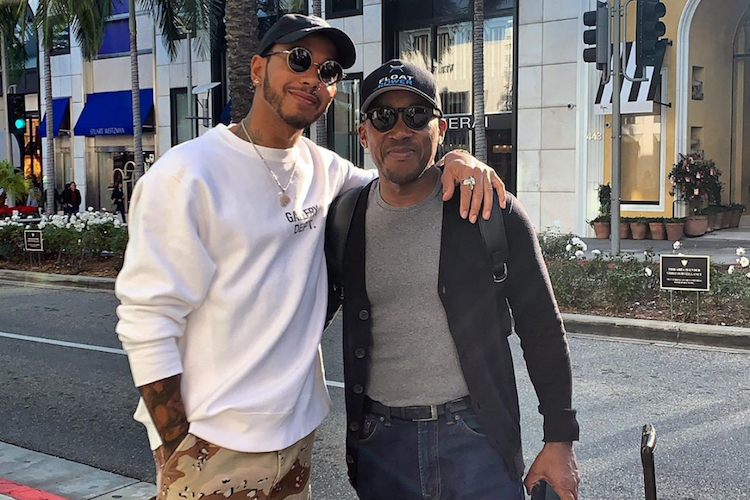 Lewis Hamilton mit Papa Anthony 